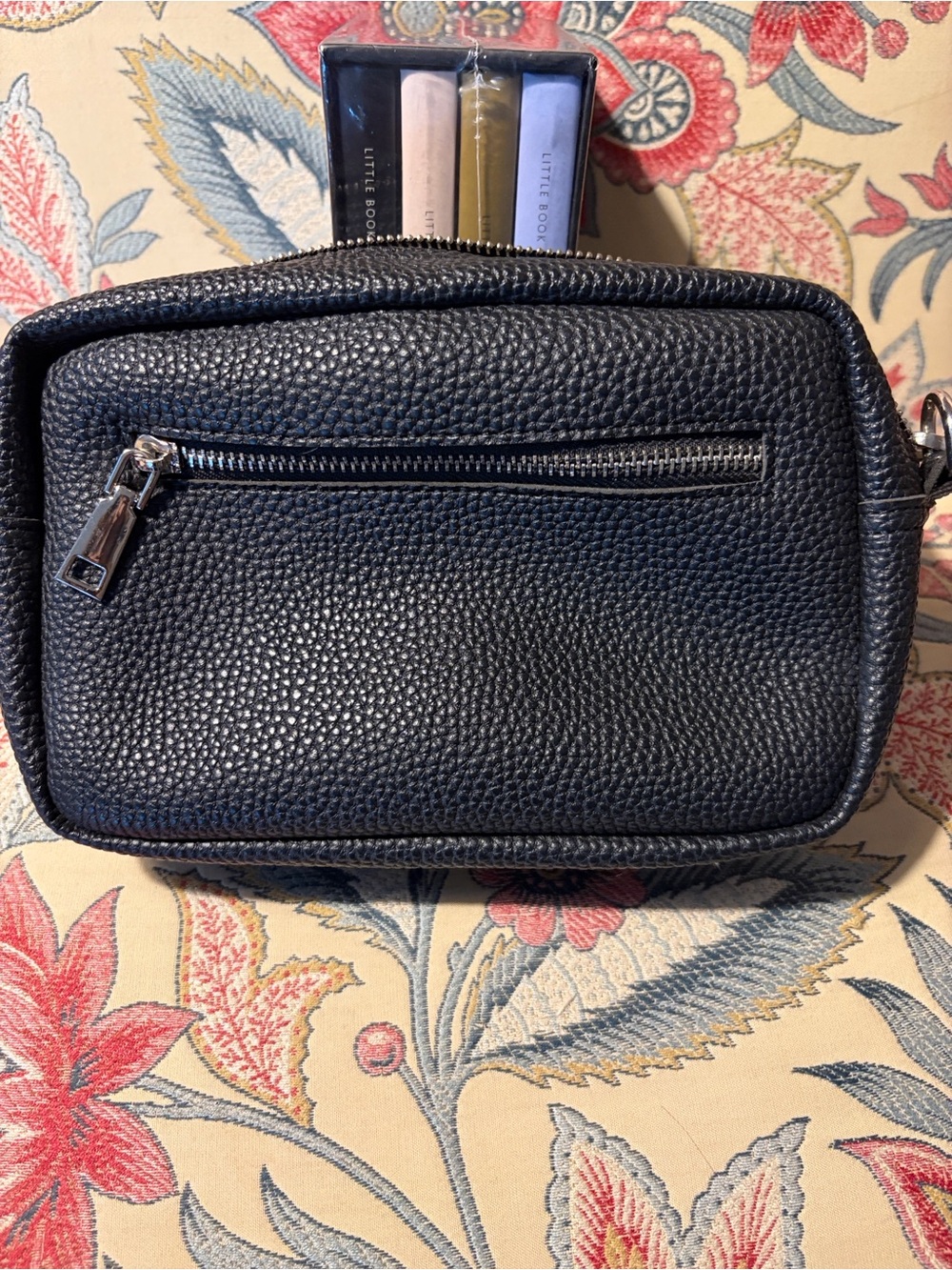 Svoetava Black Leather Clutch. GUC No Crossbody Strap.